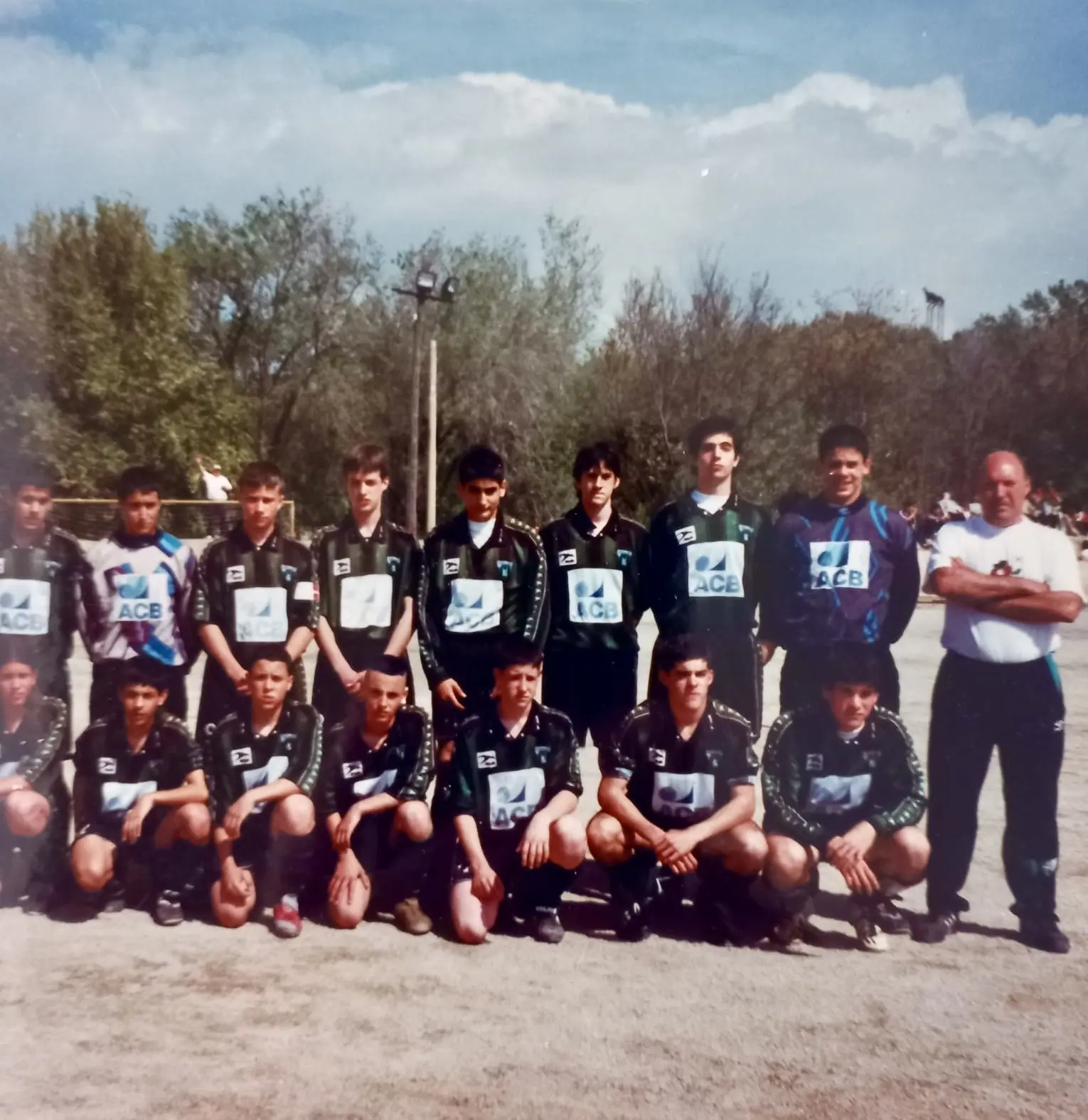 Gorka Álvarez con el Sestao River Club en categoría cadete